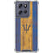 Barbados Flag Dark Wood Moto G Power 5G (2025) Clear Case